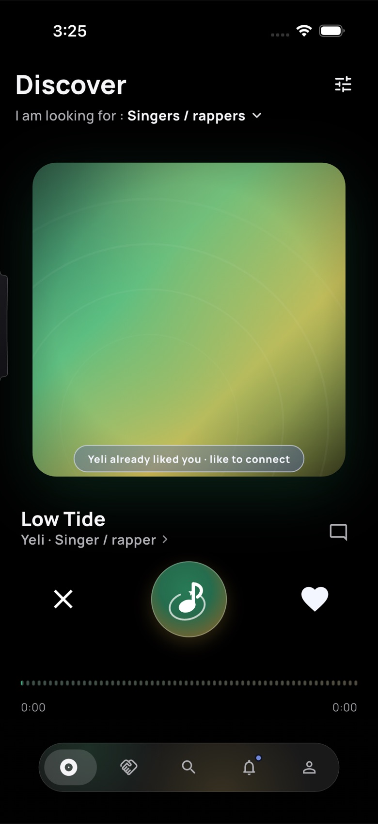 The Sypher Discover screen