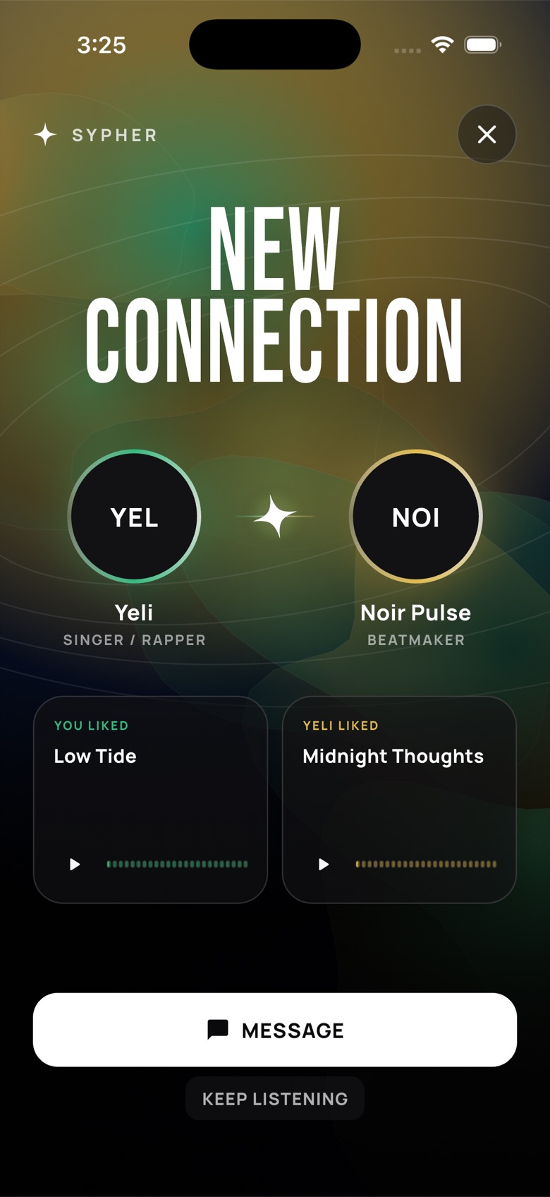 A connection on Sypher